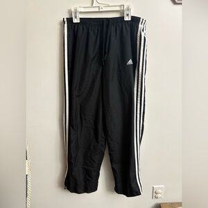 Adidas wide leg ClimaProof Track Pants Black jogger medium